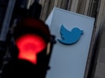A view of the Twitter logo at its corporate headquarters in San Francisco, California.