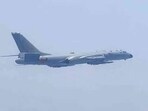 An aircraft of China's People's Liberation Army (PLA) takes part in military drills near Taiwan. (Reuters)
An aircraft of China's People's Liberation Army (PLA) takes part in military drills near Taiwan. (Reuters)