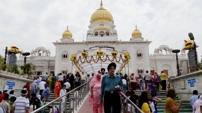 Delhi has a significant Sikh population, and the city is known for its grand Baisakhi celebrations. The Gurudwara Bangla Sahib is the center of all the festivities in the city. The Gurudwara hosts special prayers and langars during the festival. (File photo)