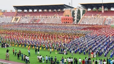 The folk dancers and drummers will be performing in front of Prime Minister Narendra Modi. (ANI) The folk dancers and drummers will be performing in front of Prime Minister Narendra Modi. (ANI)