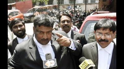 Advocate Anshul Kumar, lawyer of Congress leader Rahul Gandhi in Patna on Wednesday. (Santosh Kum,ar/HT Photo) Advocate Anshul Kumar, lawyer of Congress leader Rahul Gandhi in Patna on Wednesday. (Santosh Kum,ar/HT Photo)