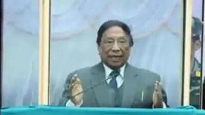 File photo of NSCN-IM general secretary Th Muivah. who is expected to meet the Centre’s emissary for the Naga peace talks, AK Mishra.