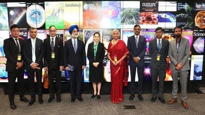 FM Sitharaman visits NASA's Goddard Space Flight Center in Greenbelt, Maryland. (ANI) FM Sitharaman visits NASA's Goddard Space Flight Center in Greenbelt, Maryland. (ANI)