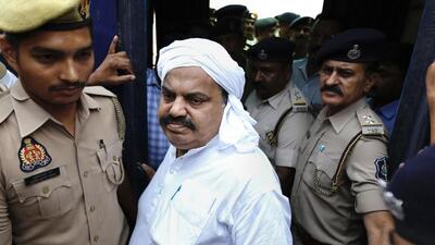 Gangster-turned-politician Atiq Ahmed being taken from Sabarmati Central Jail to Prayagraj where he will be produced before a court in the Umesh Pal murder case. (FILE PHOTO) Gangster-turned-politician Atiq Ahmed being taken from Sabarmati Central Jail to Prayagraj where he will be produced before a court in the Umesh Pal murder case. (FILE PHOTO)
