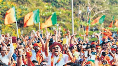 In 2018, the Hindutva wave resulted in the BJP winning 17 out of the 19 seats in the coastal districts. (ANI)