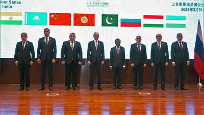 NSAs of the Shanghai Cooperation Organization member States during a meeting in New Delhi on March 29. (ANI File Photo)