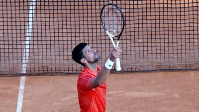 Tennis - ATP Masters 1000 - Monte Carlo Masters - Monte-Carlo Country Club, Roquebrune-Cap-Martin, France - April 11, 2023  Serbia's Novak Djokovic celebrates after winning his second round match against Russia's Ivan Gakhov REUTERS/Eric Gaillard (REUTERS)