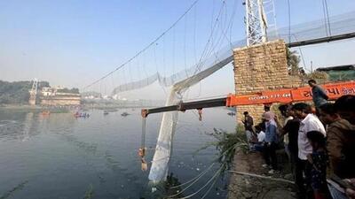 The suspension bridge on the Machchhu river in Morbi town collapsed on October 30, 2022, killing 135 persons. (File Photo) The suspension bridge on the Machchhu river in Morbi town collapsed on October 30, 2022, killing 135 persons. (File Photo)
