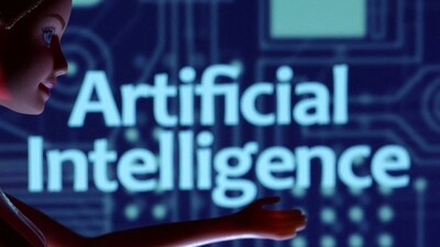 Artificial Intelligence words are seen in this illustration taken in March. (REUTERS)