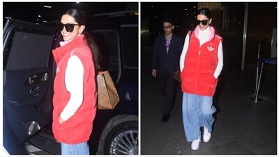 Deepika Padukone smiles for photographers at airport. (Varinder Chawla) Deepika Padukone smiles for photographers at airport. (Varinder Chawla)