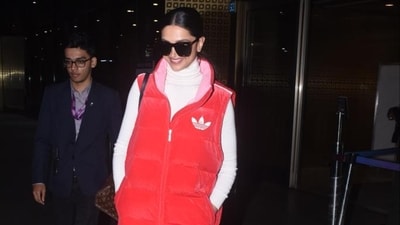 Deepika Padukone was spotted in heavy winter wear at the Mumbai airport upon her arrival from her Bhutan trip on Tuesday. (Varinder Chawla) Deepika Padukone was spotted in heavy winter wear at the Mumbai airport upon her arrival from her Bhutan trip on Tuesday. (Varinder Chawla)