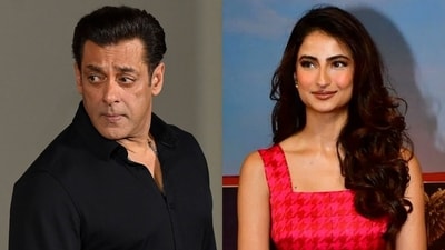 Salman Khan and Palak Tiwari at Kisi Ka Bhai Kisi Ki Jaan trailer launch event. Salman Khan and Palak Tiwari at Kisi Ka Bhai Kisi Ki Jaan trailer launch event.
