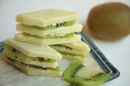Coconut Kiwi Barfi Coconut Kiwi Barfi