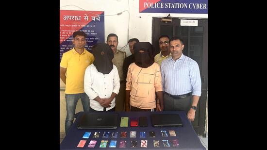 The accused in the custody of Chandigarh Police. (HT Photo)