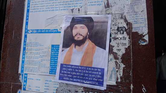 The posters put up by the police. (HT Photo)