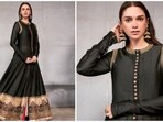 Aditi Rao Hydari is the epitome of grace and elegance. From sarees to anarkalis, she looks regal in every traditional outfit she dons. For the screening of her film Jubilee, the South Indian beauty wore a gorgeous black embroidered anarkali.&nbsp;