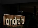 An Android sign is displayed, during the GSMA's 2023 Mobile World Congress (MWC) in Barcelona, Spain March 1, 2023. REUTERS/Nacho Doce