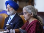 Finance Minister Nirmala Sitharaman, right, speaks during her meeting with Treasury Secretary Janet Yellen at the Treasury Department in Washington, Tuesday.
