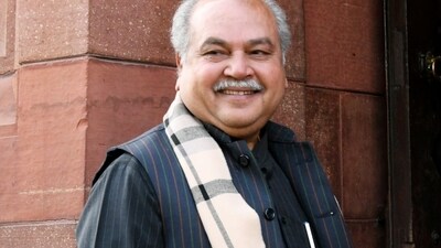 Union agriculture minister Narendra Singh Tomar. (Amlan Paliwal) Union agriculture minister Narendra Singh Tomar. (Amlan Paliwal)