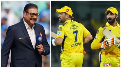 Ravi Shastri has slammed the CSK batters after Dhoni and Jadeja failed to close out the run chase against RR (ANI-PTI) Ravi Shastri has slammed the CSK batters after Dhoni and Jadeja failed to close out the run chase against RR (ANI-PTI)
