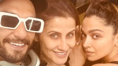 Ranveer Singh and Deepika Padukone with Yasmin Karachiwala. Ranveer Singh and Deepika Padukone with Yasmin Karachiwala.