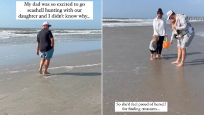 The sweet video of a grandpa's sweet gesture for his granddaughter has won people over. (Instagram/@thedorefam) The sweet video of a grandpa's sweet gesture for his granddaughter has won people over. (Instagram/@thedorefam)
