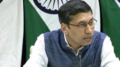 MEA spokesperson Arindam Bagchi was addressing media persons on Thursday. (ANI image) MEA spokesperson Arindam Bagchi was addressing media persons on Thursday. (ANI image)
