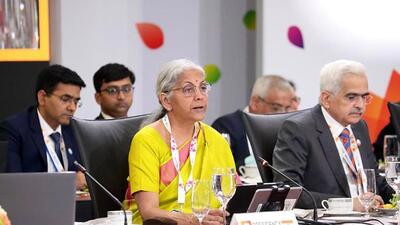 Nirmala Sitharaman and RBI governor Shaktikanta Das chaired second G20 FM and central bank governors meeting in Washington (Ministry of Finance Twitter) Nirmala Sitharaman and RBI governor Shaktikanta Das chaired second G20 FM and central bank governors meeting in Washington (Ministry of Finance Twitter)
