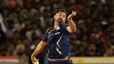 Mohit Sharma ended up with figures of 2/18 in his first IPL match in nearly three seasons and he eventually won player of the match for the performance. (PTI) Mohit Sharma ended up with figures of 2/18 in his first IPL match in nearly three seasons and he eventually won player of the match for the performance. (PTI)