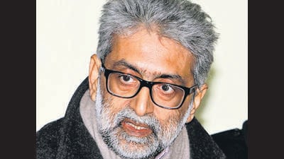 Srinagar, India - December 06: Human Rights Activists Gautam Navlakha speaks after displaying a report by two human rights groups during a press conference, in Srinagar, India, on Thursday, December 06, 2012. Human Rights groups released the names of 500 people, including 235 army personnels and 31 pro-government militants, for their alleged involvement in incidents of rights violations in Jammu and Kashmir during the last 20 years. (Photo by Waseem Andrabi/ Hindustan Times) Srinagar, India - December 06: Human Rights Activists Gautam Navlakha speaks after displaying a report by two human rights groups during a press conference, in Srinagar, India, on Thursday, December 06, 2012. Human Rights groups released the names of 500 people, including 235 army personnels and 31 pro-government militants, for their alleged involvement in incidents of rights violations in Jammu and Kashmir during the last 20 years. (Photo by Waseem Andrabi/ Hindustan Times)
