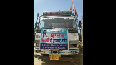 The vehicle that mowed down seven pilgrims in Khuralgarh Sahib on Thursday. (Harpreet Kaur/HT Photo) The vehicle that mowed down seven pilgrims in Khuralgarh Sahib on Thursday. (Harpreet Kaur/HT Photo)