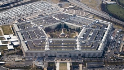 US Intelligence Leak: The Pentagon is seen from the air in Washington. (Reuters)