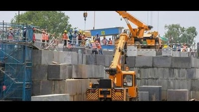 Under-construction Ram Temple. (File photo)