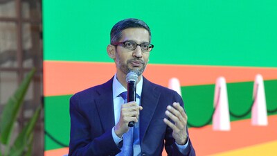 Sundar Pichai, CEO of Google Inc. speaks during the 'Google for India' event, at Pragati Maidan in New Delhi. (HT File photo) Sundar Pichai, CEO of Google Inc. speaks during the 'Google for India' event, at Pragati Maidan in New Delhi. (HT File photo)