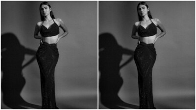 Assisted by makeup artist Albert Chettiar, Mouni decked up in nude eyeshadow, black eyeliner, black kohl, mascara-laden eyelashes, drawn eyebrows, contoured cheeks and a shade of nude lipstick. (Instagram/@imouniroy) Assisted by makeup artist Albert Chettiar, Mouni decked up in nude eyeshadow, black eyeliner, black kohl, mascara-laden eyelashes, drawn eyebrows, contoured cheeks and a shade of nude lipstick. (Instagram/@imouniroy)