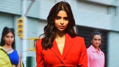 Suhana Khan at the Maybelline event on Tuesday. (Varinder Chawla) Suhana Khan at the Maybelline event on Tuesday. (Varinder Chawla)