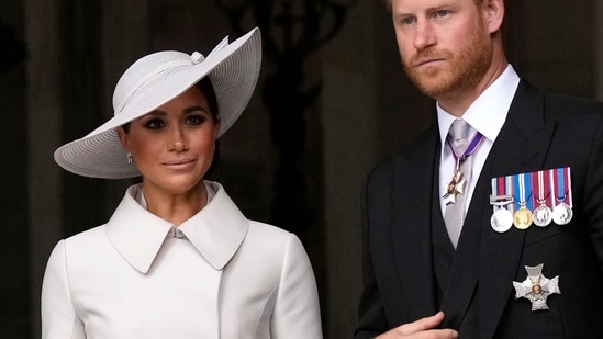 Prince Harry-Meghan Markle: Prince Harry and Meghan Markle, Duke and Duchess of Sussex are seen. (AP)