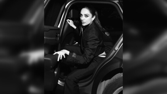 Sobhita Dhulipala gave some candid shots in her car. Some photos were clicked in monochrome format while some were kept raw.&nbsp;(Instagram/@sobhitad)