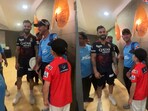 Virat Kohli meets Ricky Ponting's son. Virat Kohli meets Ricky Ponting's son.