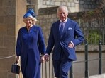 King Charles accompanied by his wife, Camilla, the Queen Consort. King Charles accompanied by his wife, Camilla, the Queen Consort.