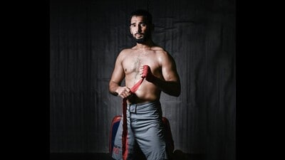 ‘I don’t know how I won my first MMA bout. But I know that I cannot describe the adrenaline rush of winning at hand-to-hand combat. There is nothing like it,’ Jubli says. (HT Photo: Raj K Raj) ‘I don’t know how I won my first MMA bout. But I know that I cannot describe the adrenaline rush of winning at hand-to-hand combat. There is nothing like it,’ Jubli says. (HT Photo: Raj K Raj)