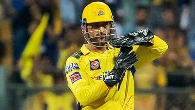 Chennai Super Kings skipper MS Dhoni appeals for a DRS. (Chennai Super Kings Twitter) Chennai Super Kings skipper MS Dhoni appeals for a DRS. (Chennai Super Kings Twitter)