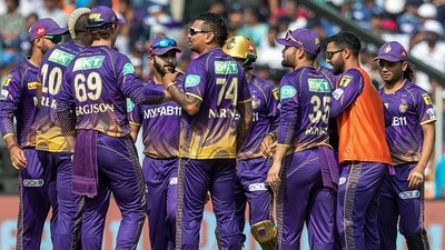 KKR players in action (IndianPremierLeague twitter) KKR players in action (IndianPremierLeague twitter)