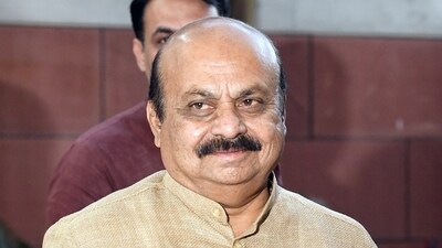 Karnataka Chief Minister Basavaraj Bommai attends the BJP CEC meeting for the Karnataka Assembly elections in New Delhi on Sunday. (Shrikant Singh) Karnataka Chief Minister Basavaraj Bommai attends the BJP CEC meeting for the Karnataka Assembly elections in New Delhi on Sunday. (Shrikant Singh)