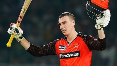 Kolkata, Apr 14 (ANI): Sunrisers Hyderabad's Harry Brook celebrates his century during their match against Kolkata Knight Riders in the Indian Premier League 2023, at Eden Gardens, in Kolkata on Friday. (ANI Photo/ Digital Restriction) (IndianPremierLeague twitter) Kolkata, Apr 14 (ANI): Sunrisers Hyderabad's Harry Brook celebrates his century during their match against Kolkata Knight Riders in the Indian Premier League 2023, at Eden Gardens, in Kolkata on Friday. (ANI Photo/ Digital Restriction) (IndianPremierLeague twitter)