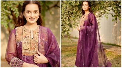 Dia Mirza's wardrobe is flooded with handloom and heirloom products made by talented Indian artisans from across the country. She grabs all the opportunities to promote their work and give them the recognition they deserve. Earlier, she took to her Instagram handle to flaunt a salwar suit. The suit is no ordinary one since the embroidery work on the salwar is from Kutch and Sindh. (Instagram/@diamirzaofficial) Dia Mirza's wardrobe is flooded with handloom and heirloom products made by talented Indian artisans from across the country. She grabs all the opportunities to promote their work and give them the recognition they deserve. Earlier, she took to her Instagram handle to flaunt a salwar suit. The suit is no ordinary one since the embroidery work on the salwar is from Kutch and Sindh. (Instagram/@diamirzaofficial)