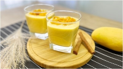 Mango Lassi: Blend ripe mangoes, yoghurt, and milk until smooth. Add honey or sugar to taste, and a pinch of cardamom if desired. Chill in the fridge and serve cold. (Pexels) Mango Lassi: Blend ripe mangoes, yoghurt, and milk until smooth. Add honey or sugar to taste, and a pinch of cardamom if desired. Chill in the fridge and serve cold. (Pexels)