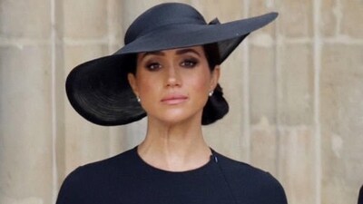 Meghan Markle at the funeral of Queen Elizabeth II. Meghan Markle at the funeral of Queen Elizabeth II.