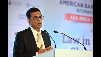 CJI Dhananjaya Y Chandrachud says that CRP has been directed to collect data of the top 50 judges in the country for selection as future Supreme Court judges. (PTI) CJI Dhananjaya Y Chandrachud says that CRP has been directed to collect data of the top 50 judges in the country for selection as future Supreme Court judges. (PTI)