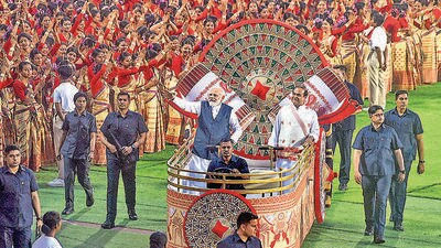 PM Narendra Modi said his talks about development in the country ever since 2014 causes “uneasiness among some people” (PTI) PM Narendra Modi said his talks about development in the country ever since 2014 causes “uneasiness among some people” (PTI)